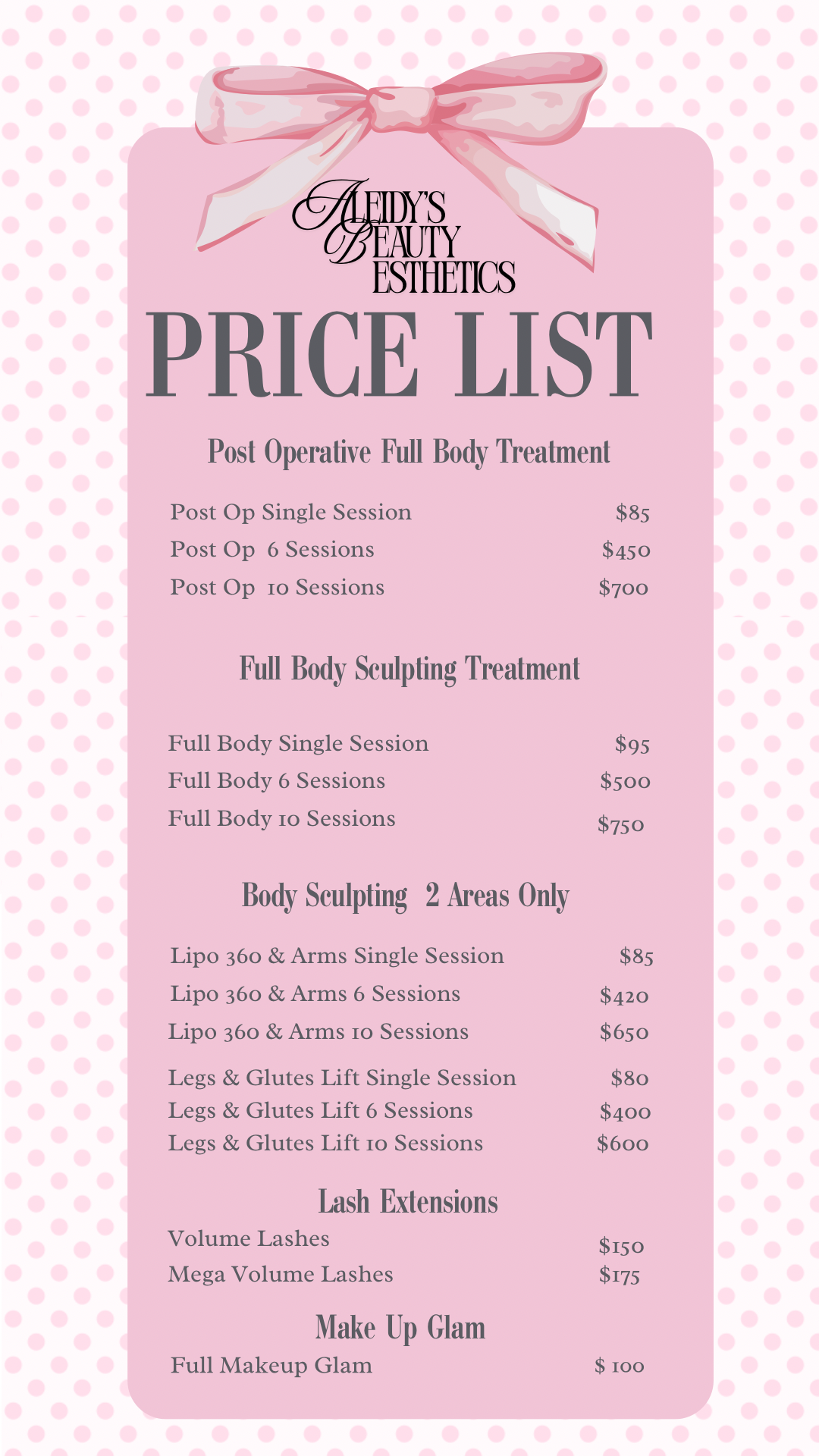 DEPOSIT FOR SERVICES